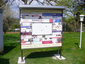 Reklamewand Edelstahl- TRS -Thorsten Rademacher Sondermetallbau Bielefeld